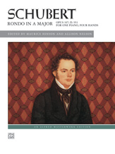 Rondo in A Major, Op. 107 D951 piano sheet music cover